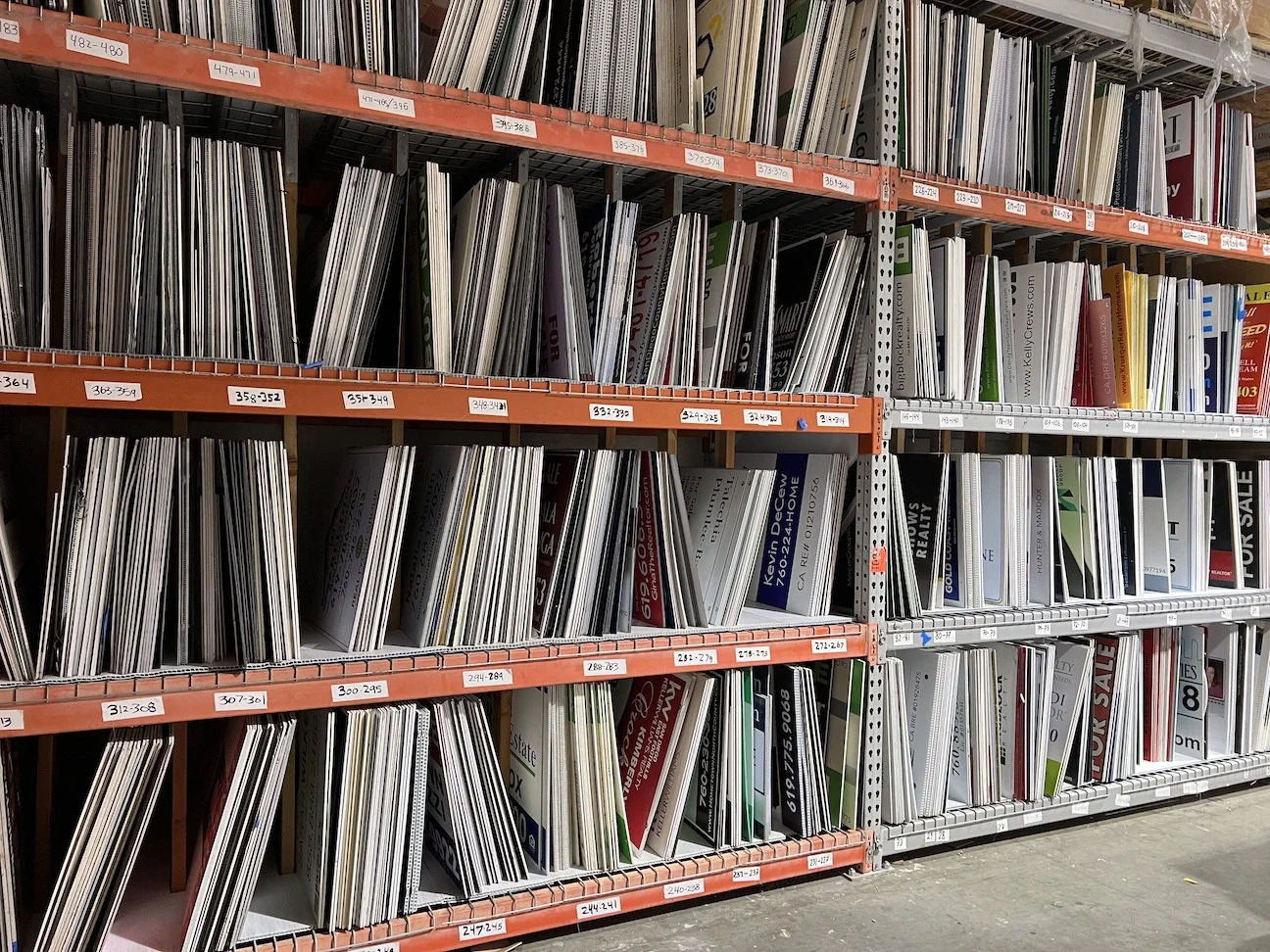 Real Estate Sign Storage In Orange County CA Orange County Real Estate Sign Storage
